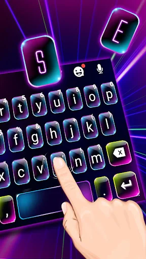 Neon Light Keyboard Theme screenshot 2