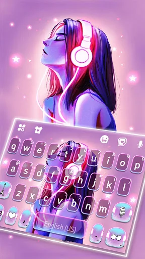 Neon Music Girl Theme