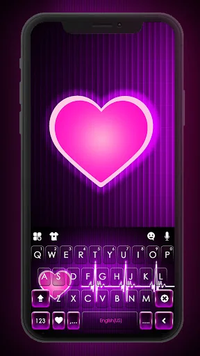 Neon Pink Heartbeat Theme