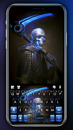Neon Tech Reaper Keyboard Them