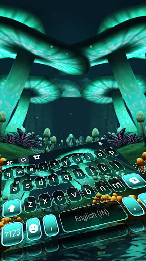 Neon Wonderland Keyboard Backg