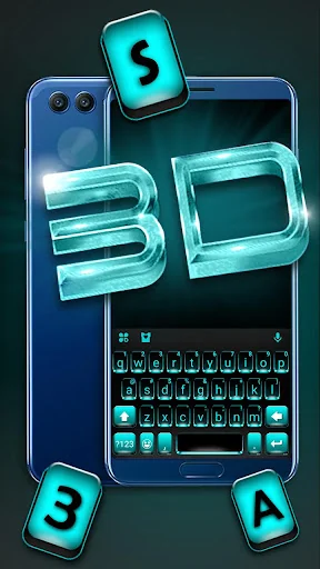 Next Tech 3d Keyboard Theme screenshot 2
