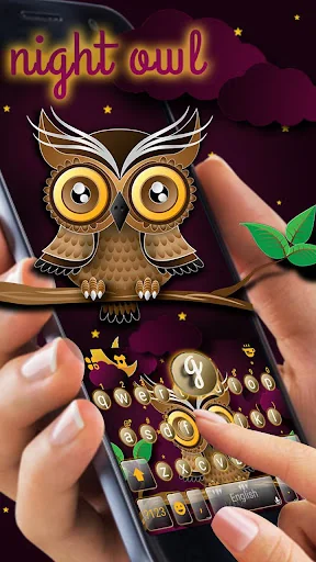 Nightowl Keyboard Theme screenshot 1