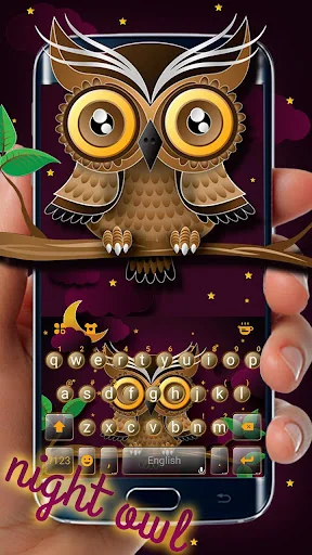 Nightowl Keyboard Theme screenshot 2