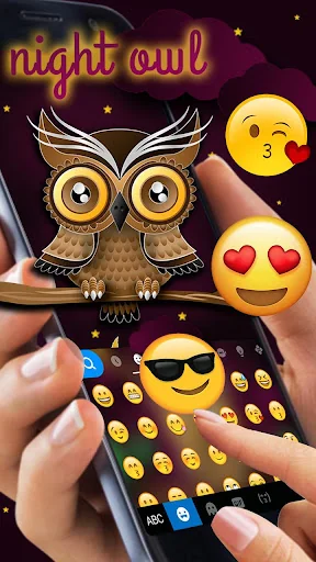Nightowl Keyboard Theme screenshot 3
