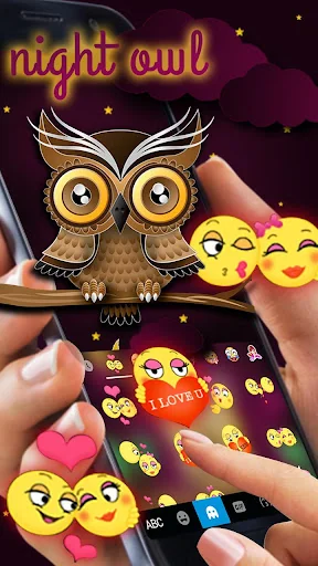 Nightowl Keyboard Theme screenshot 4