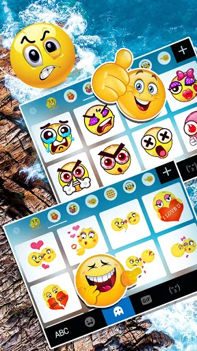 Ocean Rocks Keyboard Backgroun screenshot 4