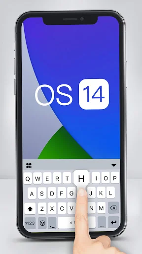 OS 14 Phone Keyboard Backgroun screenshot 1