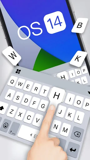 OS 14 Phone Keyboard Backgroun screenshot 2