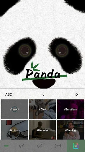 Cute Panda Keyboard Theme screenshot 3