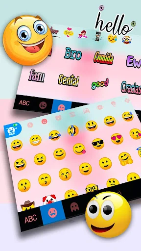 Pastel Pineapple Keyboard Them screenshot 3