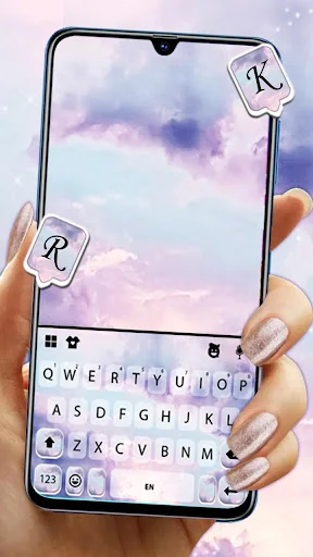 Pastel Pink Sky Keyboard Theme