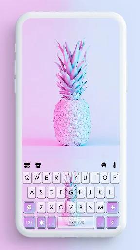 Pineapple Pastel Keyboard Back