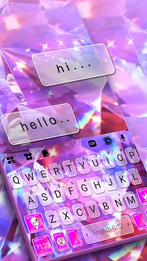 Pink Diamond Keyboard Backgrou