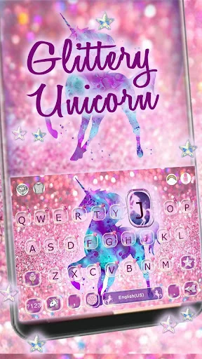 Pink Glisten Unicorn Theme