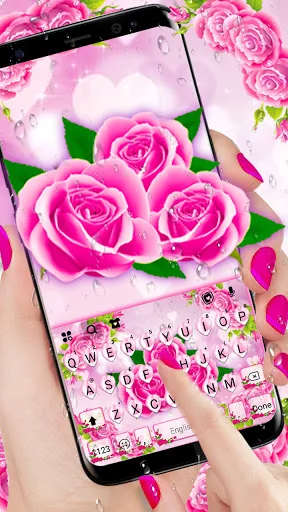 Pink Rose Pedals Theme