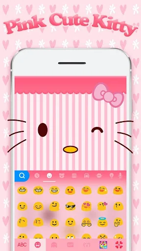 Pink Cute Kitty Theme screenshot 1