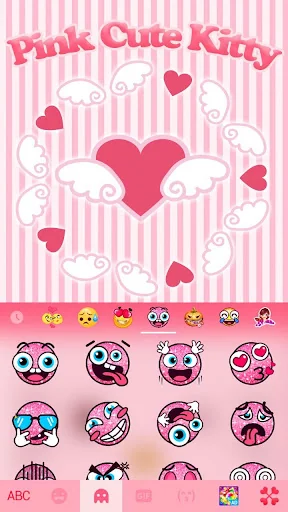 Pink Cute Kitty Theme screenshot 2