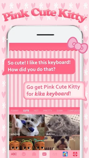 Pink Cute Kitty Theme screenshot 4