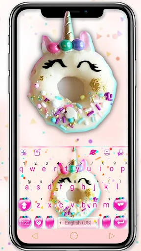 Pinky Donut Unicorn Keyboard T