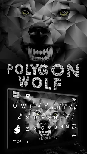 Polygon Wolf Keyboard Theme
