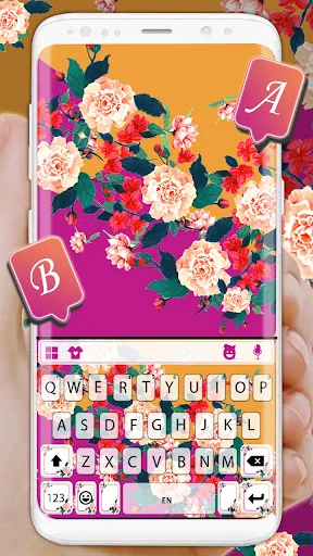 Pretty Mexican Flowers Keyboar