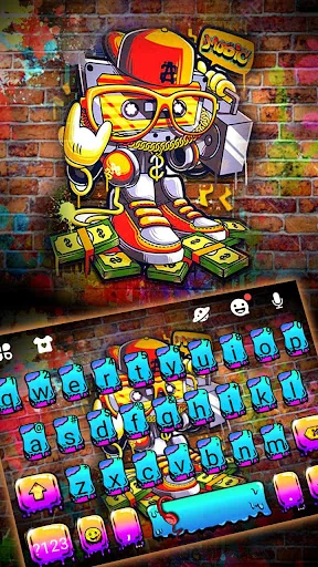 Punk Dj Graffiti Keyboard Them