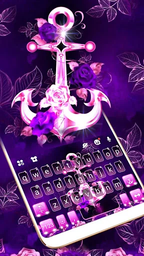 Purple Anchor Keyboard Theme