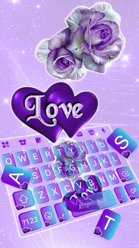 Purple Rose Love Theme screenshot 2