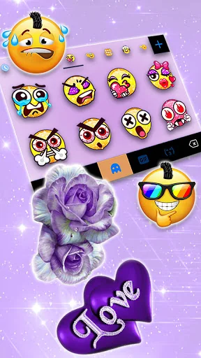 Purple Rose Love Theme screenshot 4