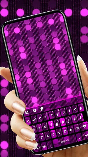 Purple Sparkle Live Keyboard B