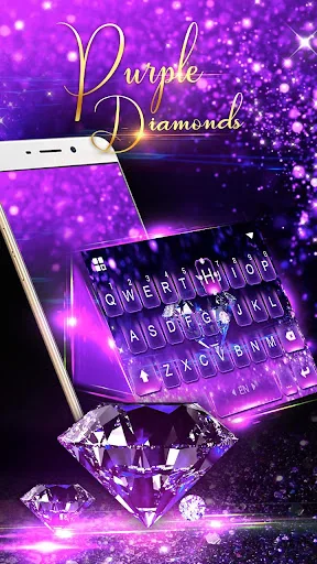Luxury Diamond keyboard - 3D L screenshot 2