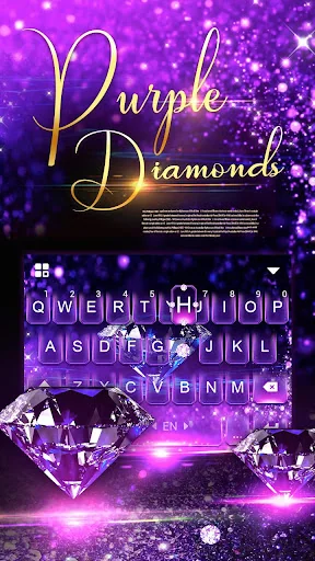 Luxury Diamond keyboard - 3D L screenshot 4