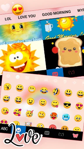 Rainbow Clouds Keyboard Backgr screenshot 4