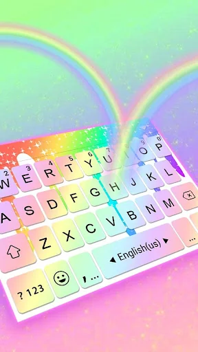 Rainbow Fonts word Keyboard Th screenshot 1
