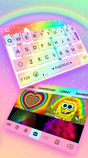 Rainbow Fonts word Keyboard Th screenshot 4