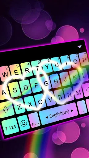 Rainbow Love Fonts Keyboard screenshot 1