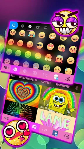 Rainbow Love Fonts Keyboard screenshot 3