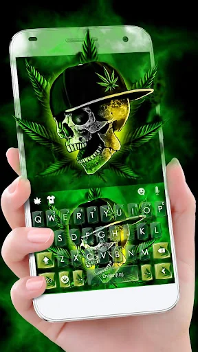 Rasta Weed Skull Theme