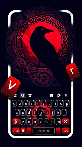 Raven Moon Night Keyboard Back