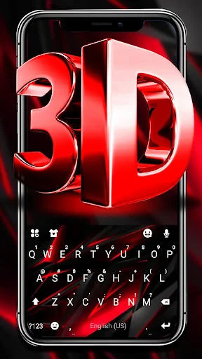 Red Black 3D Theme