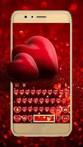 Red Love Heart Theme screenshot 1
