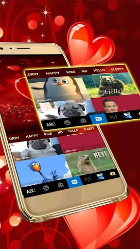 Red Love Heart Theme screenshot 4