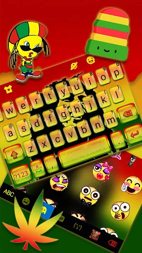 Reggae Style Keyboard Theme screenshot 3