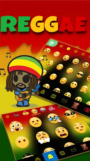 Reggae Style Keyboard Theme screenshot 4