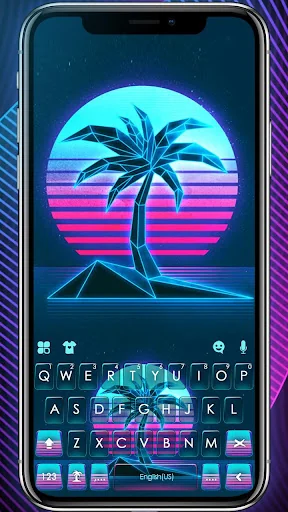 Retro Tree Keyboard Theme screenshot 1