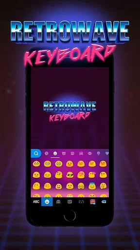 Retrowave Keyboard Theme screenshot 2