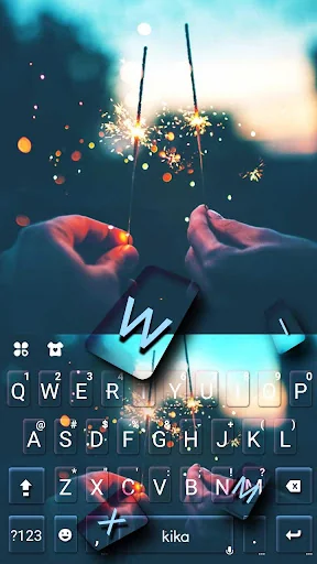 Romantic Firework Keyboard The screenshot 1