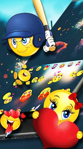 Romantic Firework Keyboard The screenshot 4
