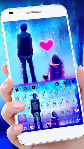 Romantic Sky Couple Keyboard B
